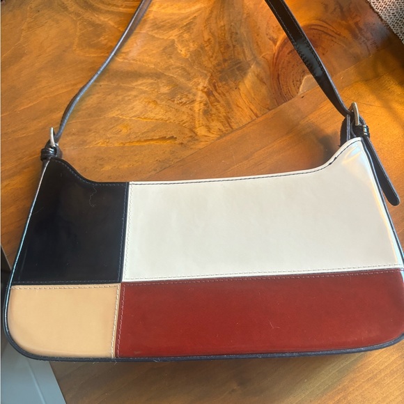 Veneto multi coloured shinny shoulder mini purse - Picture 3 of 5